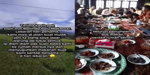 Lagi Viral Sopir Bus Mengajak Makan Bareng Semua Penumpang Di Rumah Mertua Saat Lebaran
